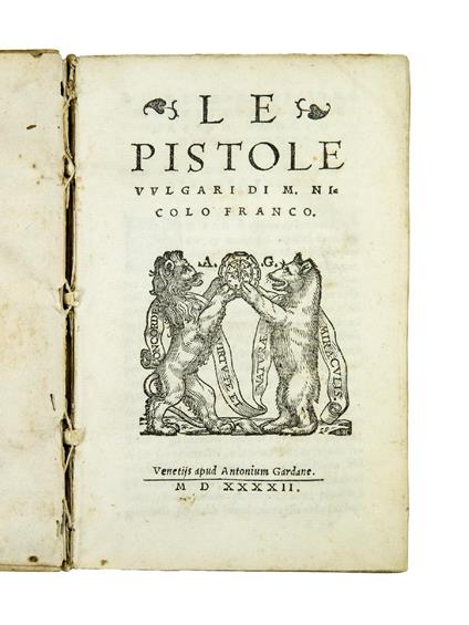 Le pistole volgari - Nicolò Franco - copertina