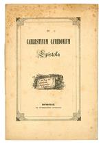 Ad Caelestinum Cavedonium epistola