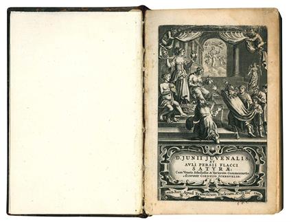 D. Junii Juvenalis, et Auli Persii Flacci Satyrae. Cum veteris scholiastae, & variorum commentariis. Accurante Cornelio Schrevelio - Decimus Iunius Iuvenalis - copertina