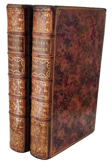 Tes tou Omerou Iliados o tomos deuteros [-proteros] [graece] (together with:) HOMERUS (8th cent. BC). Tes tou Omerou Odysseias o tomos deuteros [-proteros] [graece] - Omero - copertina