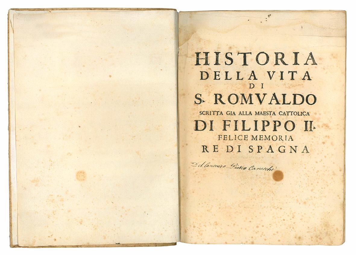 Historia della vita di S. Romualdo padre, e fondatore dell'Ordine Camaldolese. Composta dal già R.P.D.Giovanni da Castagnizza monaco dell'ordine di S. Benedetto. Di nuouo ristampata dalli pp. eremiti di Camaldoli ..