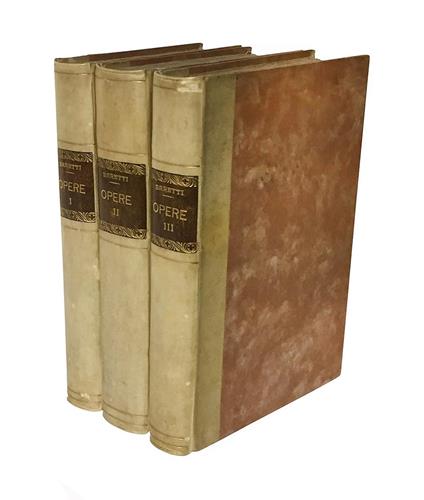 Opere di Giuseppe Baretti scritte in lingua italiana tomo primo [-settimo] - Giuseppe Baretti - copertina