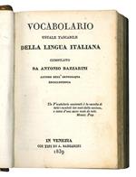 Vocabolario usuale tascabile della lingua italiana compilato da Antonio Bazzarini autore dell'ortografia enciclopedica