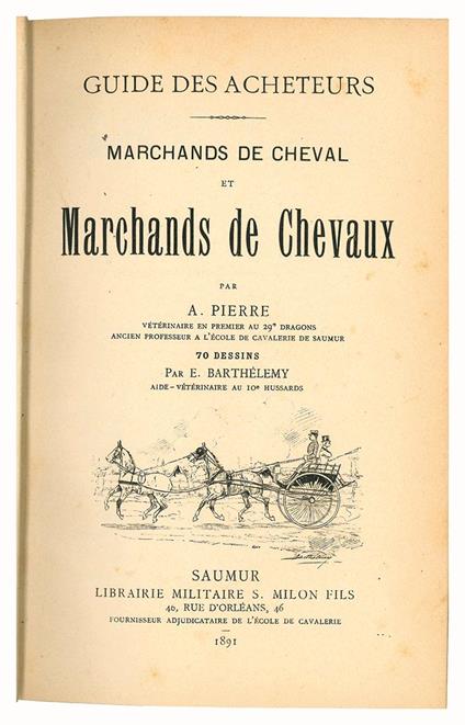 Marchands de cheval et marchands de chevaux - Alphonse Pierre - copertina