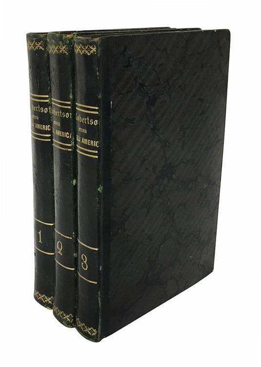 Storia dell'America di Guglielmo Robertson recata in italiano da A.P. Volume primo [-terzo] - William Robertson - copertina