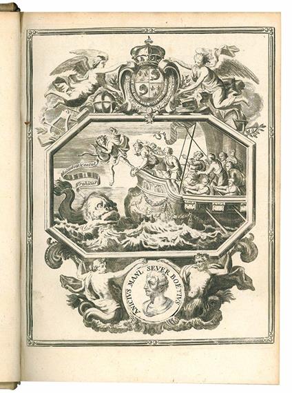 Consolationis philosophiae libros quinque interpretatione et notis illustravit Petrus Callyus [...], jussi christianissimi regis, in usum serenissimi Delphini - Anicius Manlius Torquatus Severinus Boethius - copertina