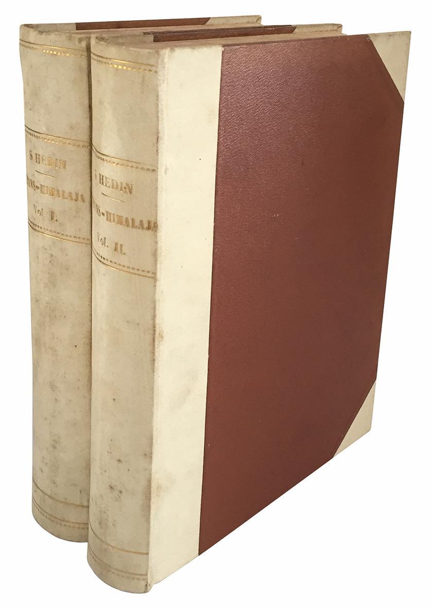 Trans-Himalaja. Scoperte ed avventure nel Tibet. Con 403 incisioni da fotografie e da acquarelli e disegni dell'autore, e con 10 carte. Volume primo (-secondo)