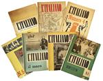 Lotto di sette numeri del periodico L'Italiano. Anno VI. Numeri 1,2, 4-8