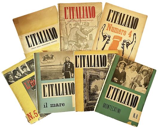 Lotto di sette numeri del periodico L'Italiano. Anno VI. Numeri 1,2, 4-8 - L'Italiano - copertina
