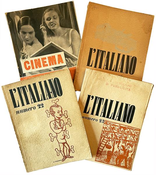 Lotto di quattro numeri del periodico L'Italiano. Anno VIII. Numeri 17-18, 19, 22, 23 - L'Italiano - copertina