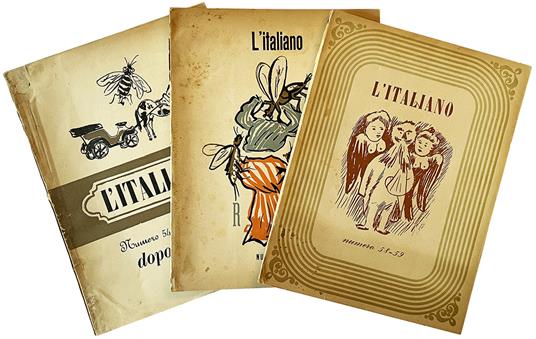 L' Italiano. Anno XIII. Numeri 54/55, 56/57, 58/59 - L'Italiano - copertina