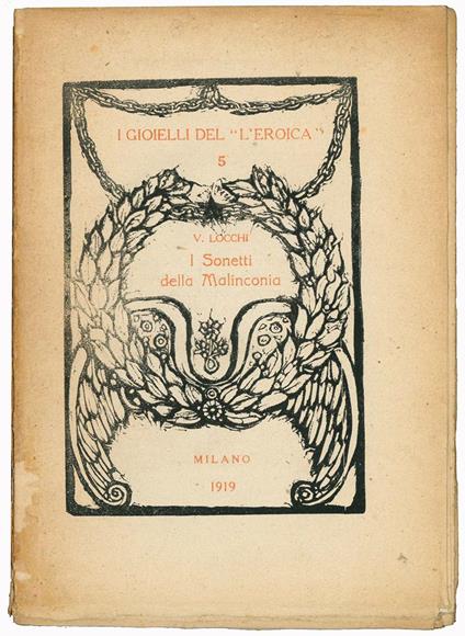 I sonetti della malinconia - Vittorio Locchi - copertina