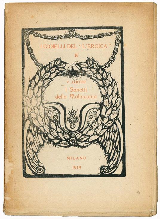 I sonetti della malinconia - Vittorio Locchi - copertina
