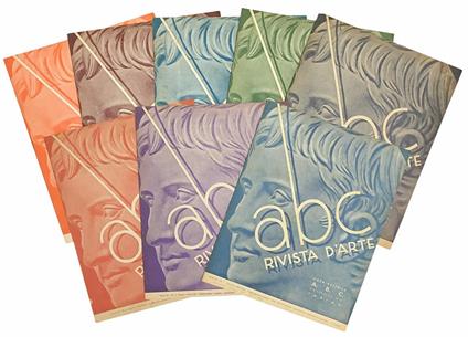 Lotto di nove numeri di "abc Rivista d'arte". Anno IX - Abc Rivista D'Arte - copertina