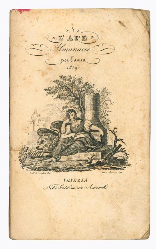 Almanacco per l'anno 1839. Anno quinto - Almanacco Per L'Anno 1839 - copertina