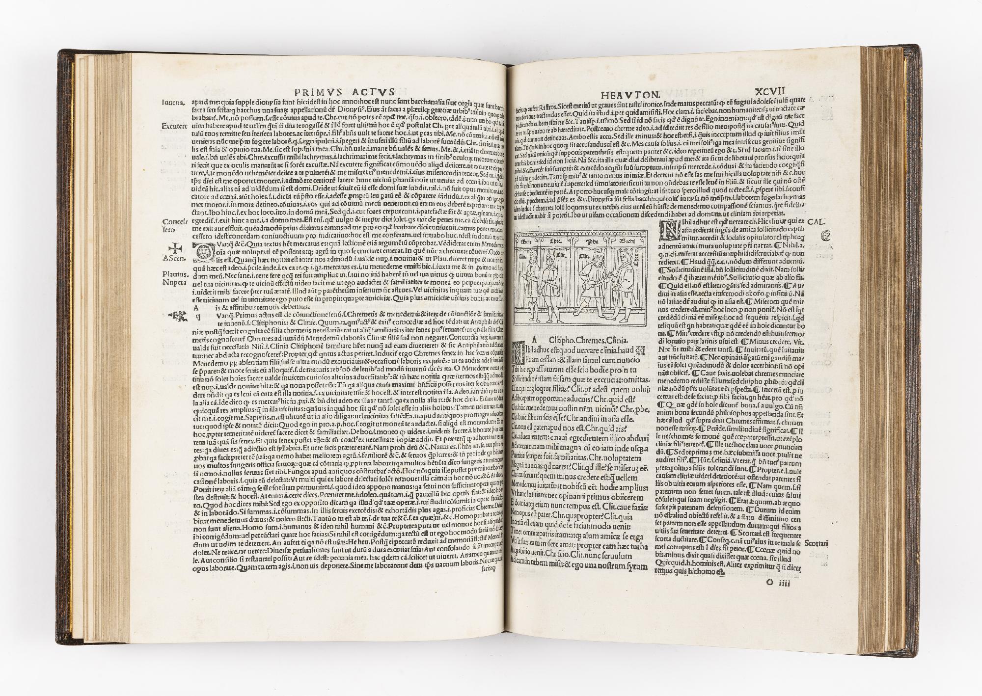 Terentius cum quinque commentis: videlicet Donati: Guidonis: Calphur. Ascensii & Servii