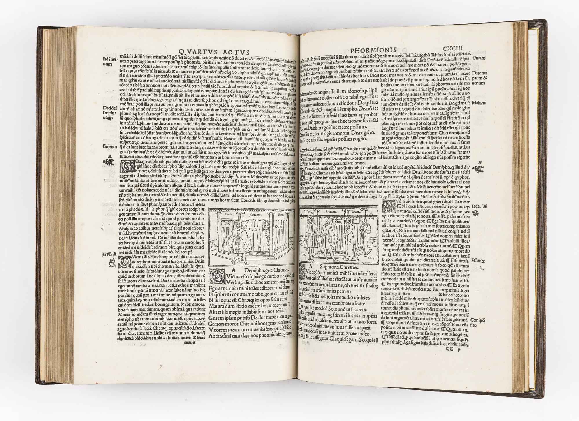 Terentius cum quinque commentis: videlicet Donati: Guidonis: Calphur. Ascensii & Servii