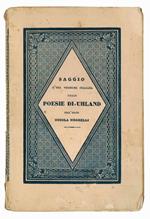 Saggio d'una versione italiana delle poesie di Uhland dell'abate Nicola Negrelli