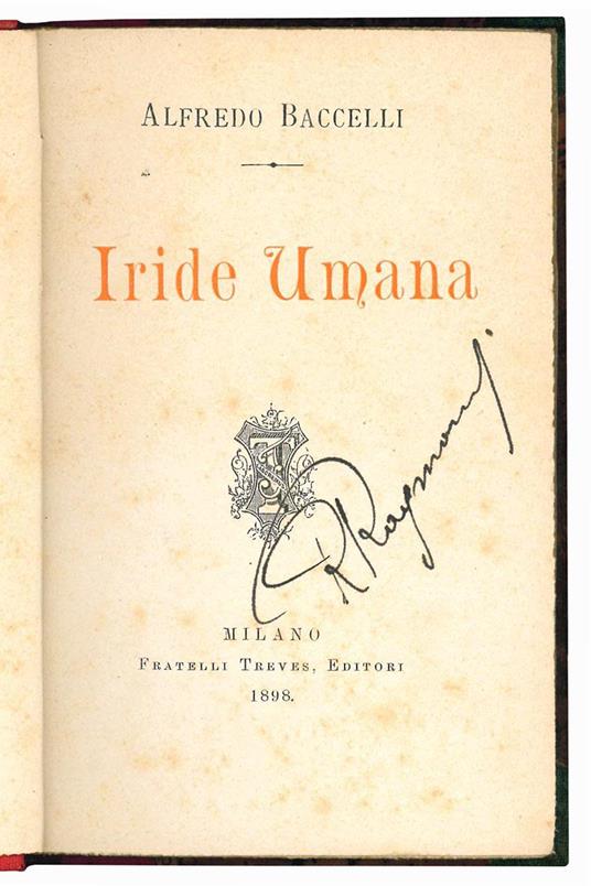Iride umana - Alfredo Baccelli - copertina