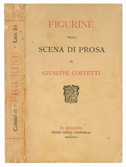 Figurine della scena di prosa - Giuseppe Costetti - copertina