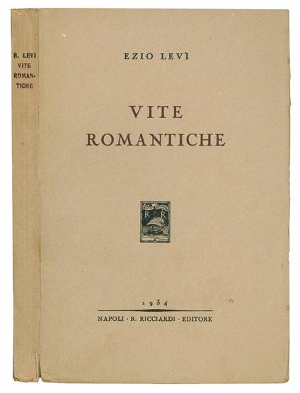 Vite romantiche - Ezio Levi - copertina