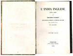 L' India inglese nel 1843 di Edoardo Warren antico ufficiale al servizio di S. M. Britannica nelle Indie. Prima traduzione italiana di C. Sabattini. Volume unico