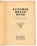 Lunario delle muse. Bibliografia italiana semestrale