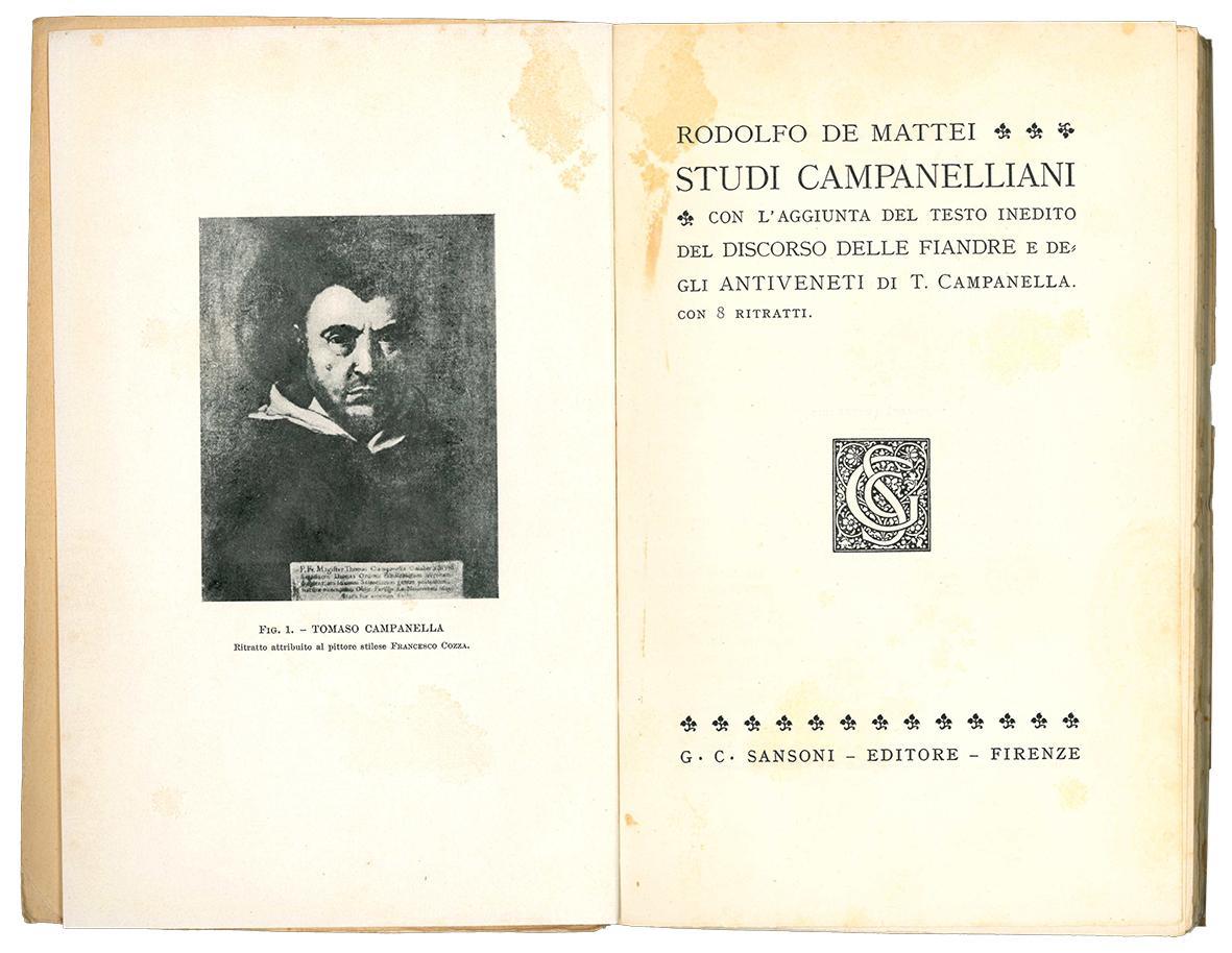 Studi campanelliani con l'aggiunta del testo inedito del Discorso delle Fiandre e degli Antiveneti di T. Campanella