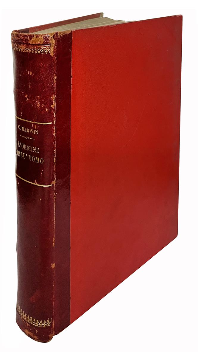 L' origine dell'uomo e la scelta in rapporto col sesso di Carlo Darwin. Prima traduzione italiana col consenso dell'autore del professore Michele Lessona
