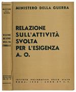 Relazione sull'attività svolta per l'esigenza A. O
