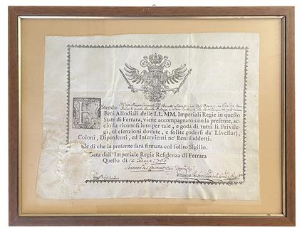 Il Capo Maestro Camerale Gio: Benetti Moretti Capo degli Operai e Guardie da Fuoco di questo Ducale Palazzo.. - copertina