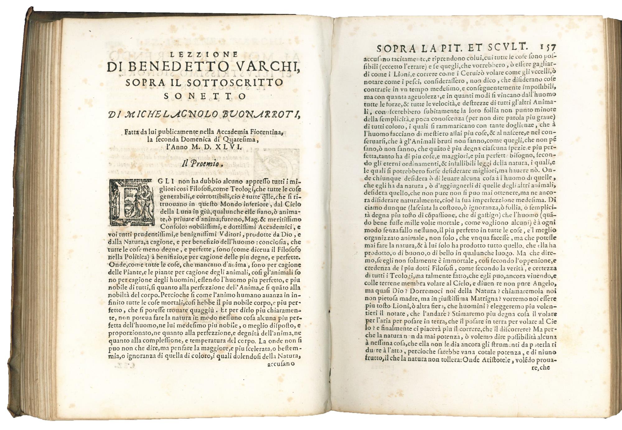 Lezzioni di M. Benedetto Varchi accademico fiorentino, lette da lui publicamente nell'Accademia Fiorentina, [...] Raccolte nuovamente, e la maggior parte non più date in luce, con due tavole, [...] Con la vita dell'autore [...]