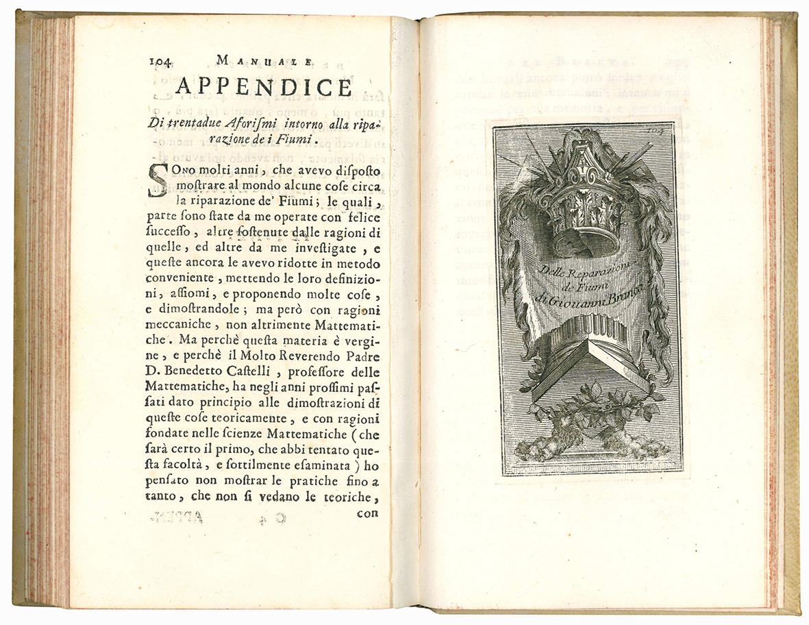 Manuale di architettura di Giovanni Branca architetto della S. Casa di Loreto. Con figure in rame delineate, ed incise da Filippo Vasconi architetto romano. Nuova edizione