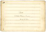 Duetto In Dialetto Milanese, e Veneziano del Sig.r M.ro Ricci (Tra de nün cara mia Cecca/Tra de nu cara mia Checca). Manuscript on paper, ca. 1830s
