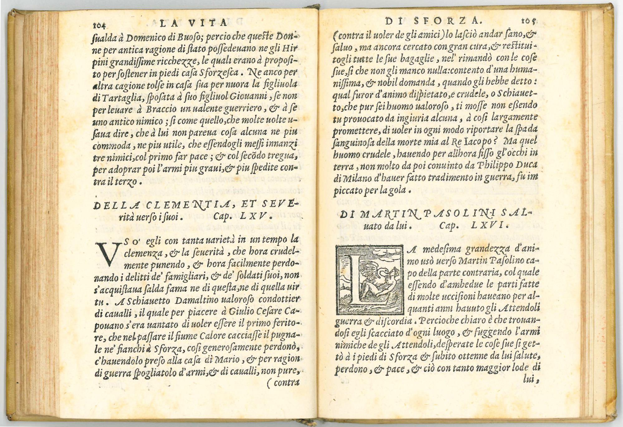 La Vita di Sforza valorosissimo capitano, che fu padre del conte Francesco Sforza, duca di Milano. Di monsignor Paolo Giovio [...] Tradotta per M. Lodovico Domenichi. Aggiuntoui di nuovo un'altra tauola delle cose più notabili, che nell'opera si cont