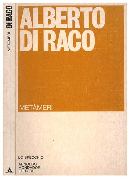 Metàmeri - Alberto Di Raco - copertina