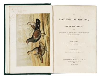 The game birds and wild fowl of Sweden and Norway with an account of the seals and salt-water fishes of those countries. Second edition - Llewelyn Lloyd - copertina