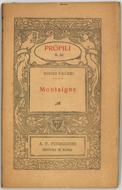 Montaigne - Diego Valeri - copertina