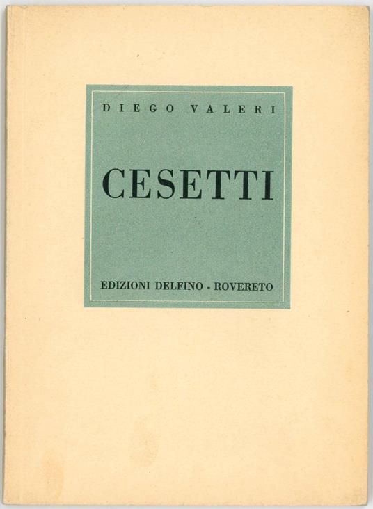Giuseppe Cesetti - Diego Valeri - copertina