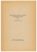 Bibliografia degli scritti di Roberto Cessi (1904-1969)