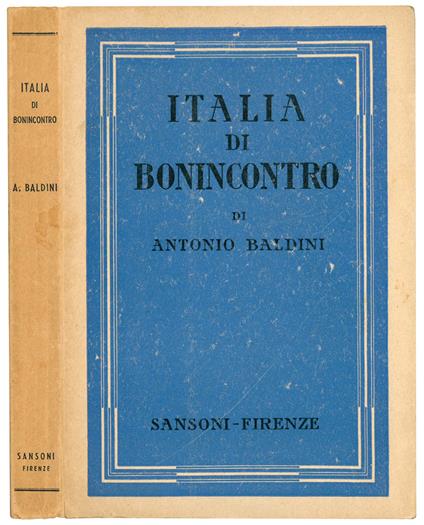 Italia di Bonincontro - Antonio Baldini - copertina