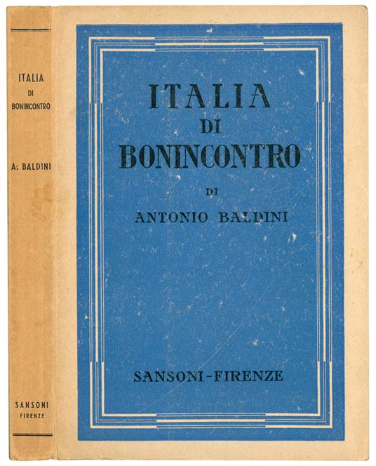 Italia di Bonincontro - Antonio Baldini - copertina