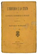 L' individuo e lo stato nel rapporto economico e sociale