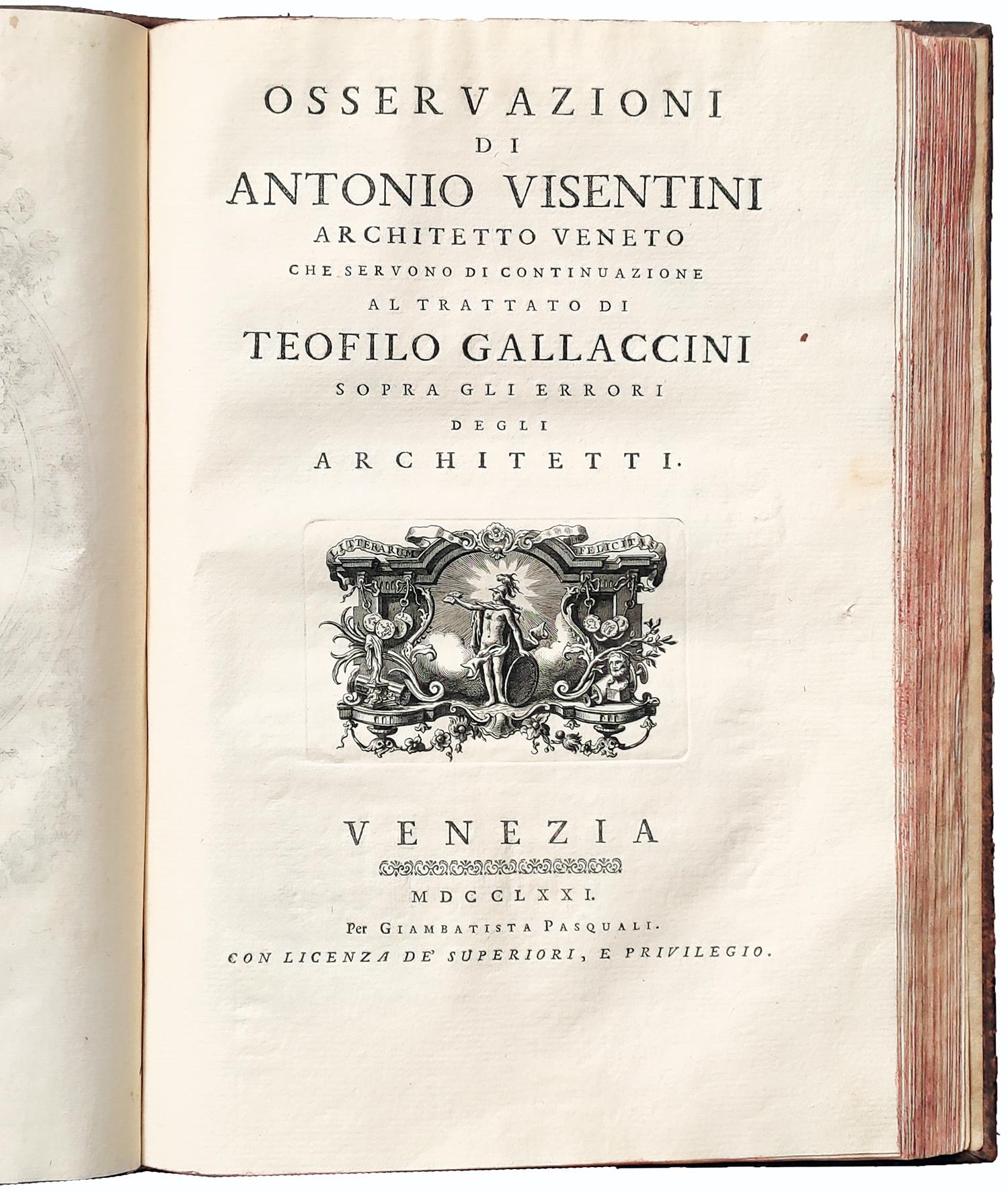 Trattato di Teofilo Gallaccini sopra gli errori degli architetti ora per la prima volta pubblicato