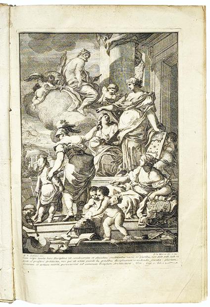 L' Architettura di M. Vitruvio Pollione colla traduzione italiana e comento del marchese Berardo Galiani [...] dedicata alla maestà di Carlo Re delle Due Sicilie - M. Vitruvio Pollione - copertina