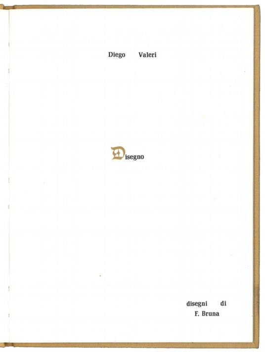 Disegno. Con disegni di Francesco Bruna - Diego Valeri - copertina
