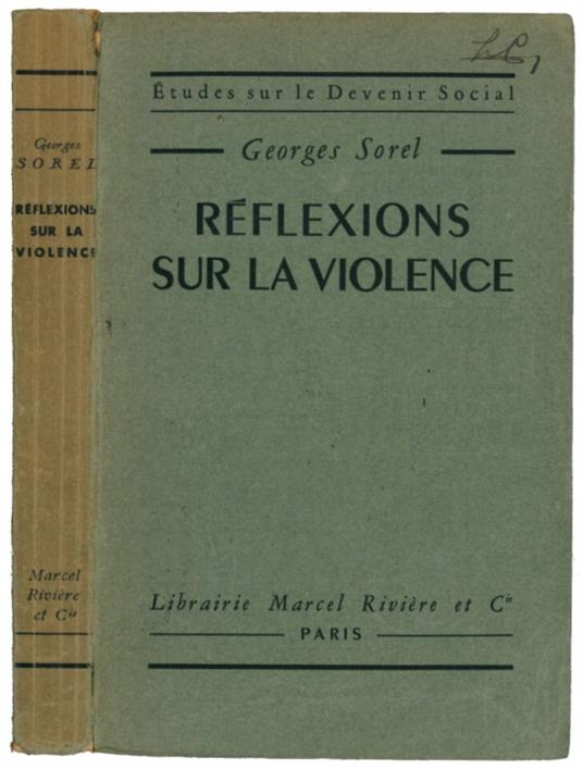 Reflexions sur la violence - Georges Sorel - copertina