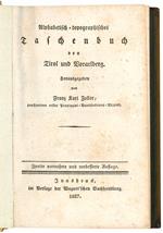 Alphabetisch-topographisches Taschenbuch von Tirol und Vorarlberg