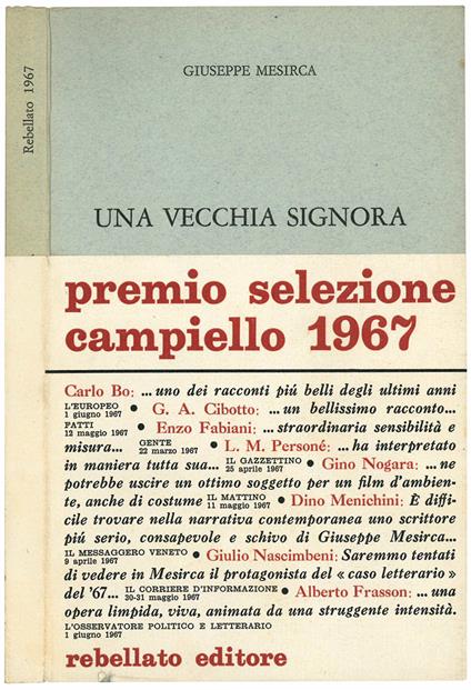 Una vecchia signora - Giuseppe Mesirca - copertina