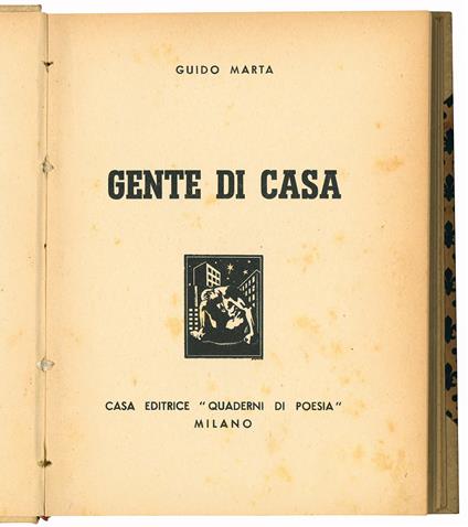 Gente di casa - Guido Marta - copertina